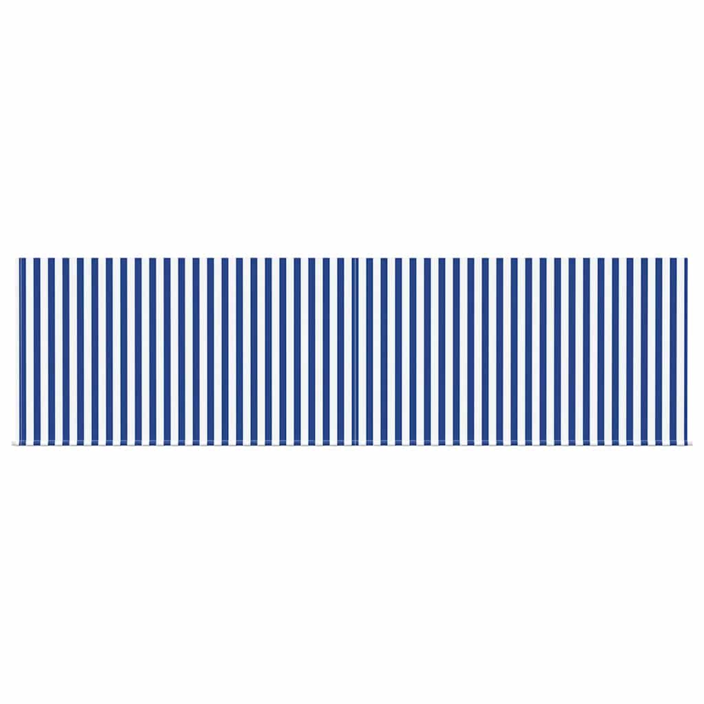 Inklapbaar Zonnescherm Blauw en Wit 400 × 300 cm is nu te koop bij PeponiXL, paradijselijk wonen!