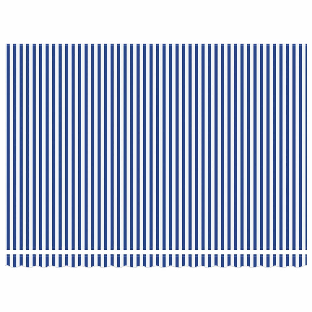 Inklapbaar Zonnescherm Blauw en Wit 400 × 300 cm is nu te koop bij PeponiXL, paradijselijk wonen!