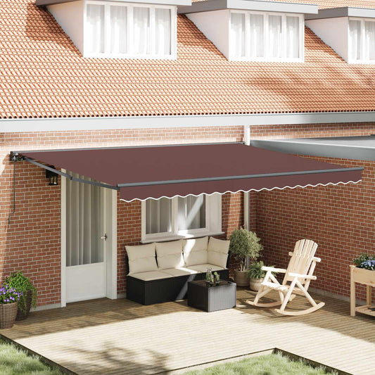 Zijde Frame Bruin 450 × 300 cm Polyester met PU-coating is nu te koop bij PeponiXL, paradijselijk wonen!