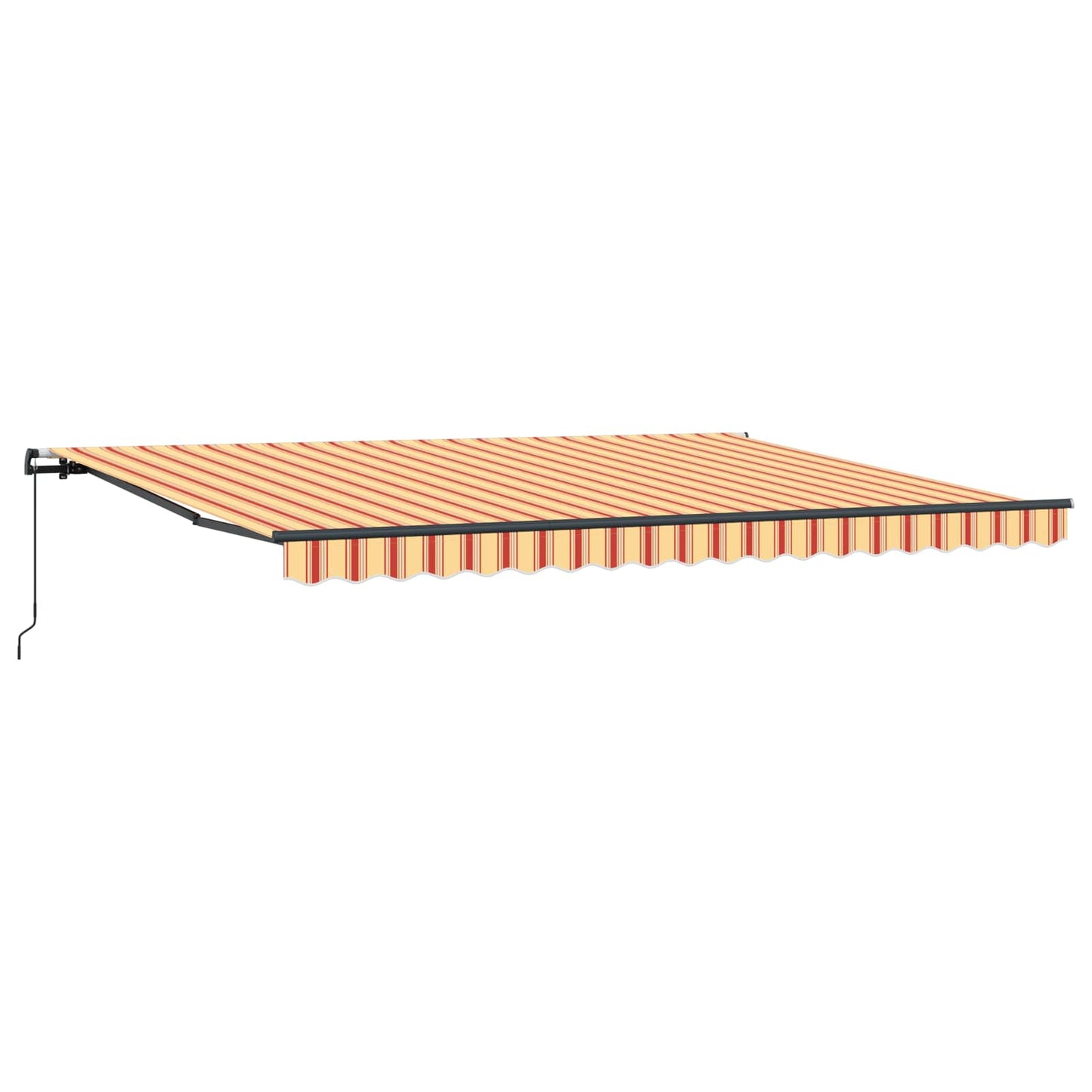 Inklapbaar Zonnescherm Geel en Oranje 450 × 300 cm is nu te koop bij PeponiXL, paradijselijk wonen!