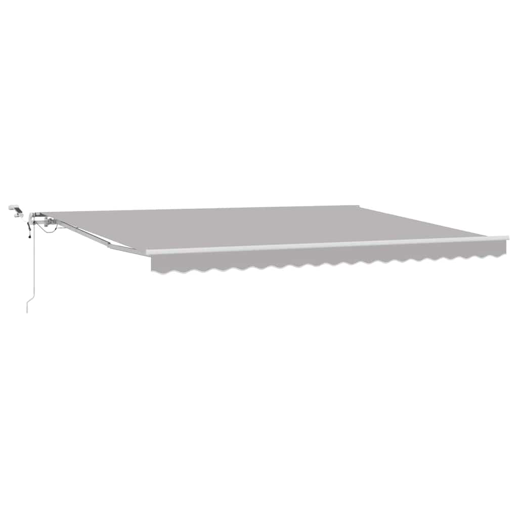 Inklapbaar Zonnescherm Lichtgrijs 450 × 300 cm is nu te koop bij PeponiXL, paradijselijk wonen!
