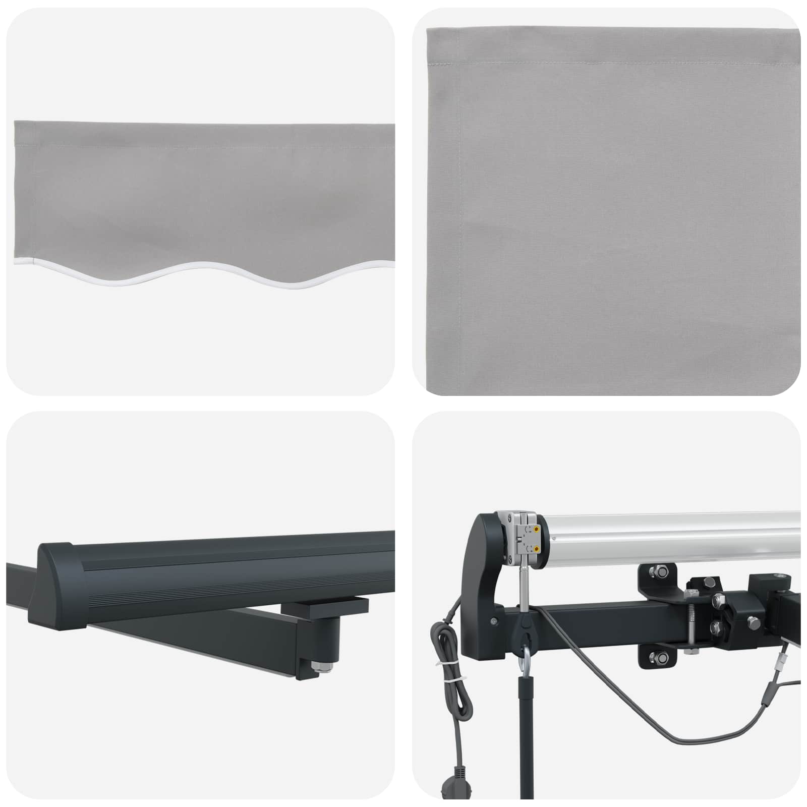 Luifeldoek Lichtgrijs 450 × 300 cm Polyester is nu te koop bij PeponiXL, paradijselijk wonen!