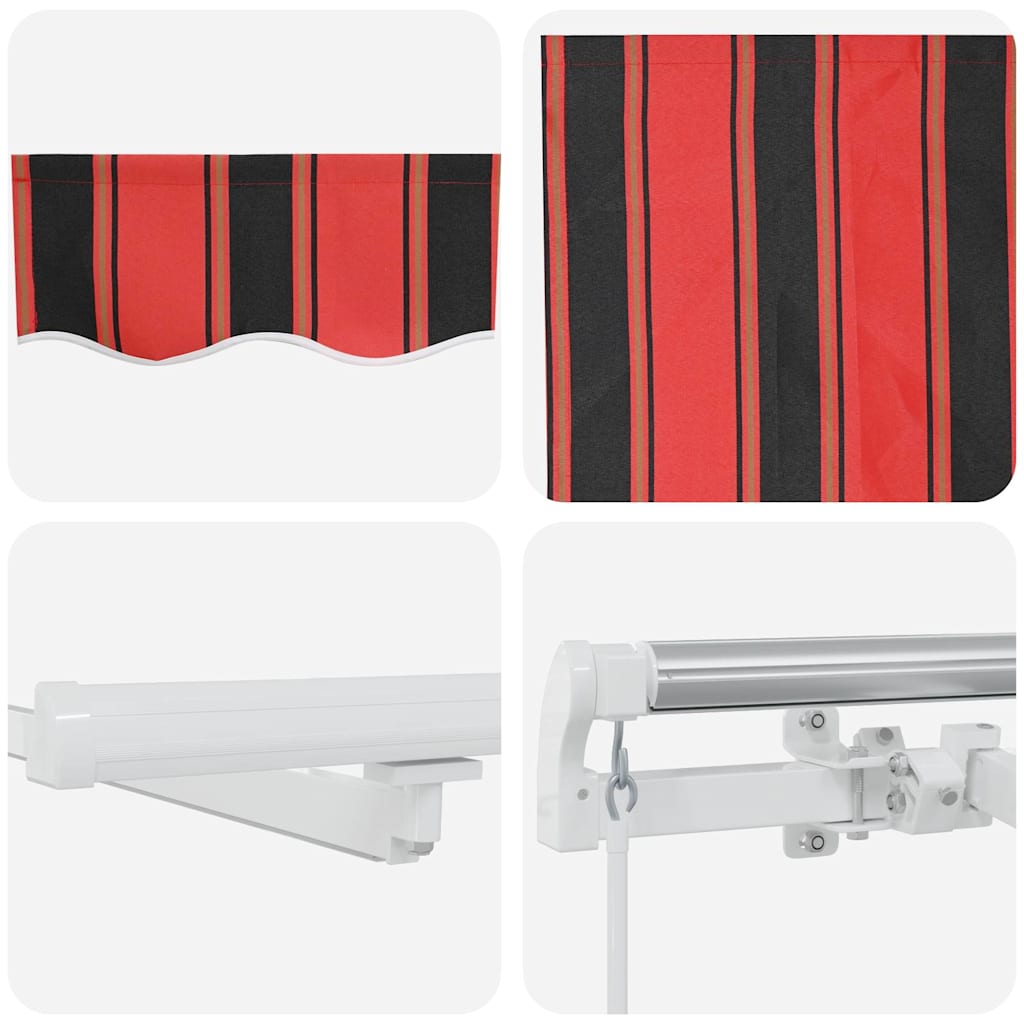 Inklapbaar Zonnescherm Oranje en bruin 450 × 350 cm is nu te koop bij PeponiXL, paradijselijk wonen!