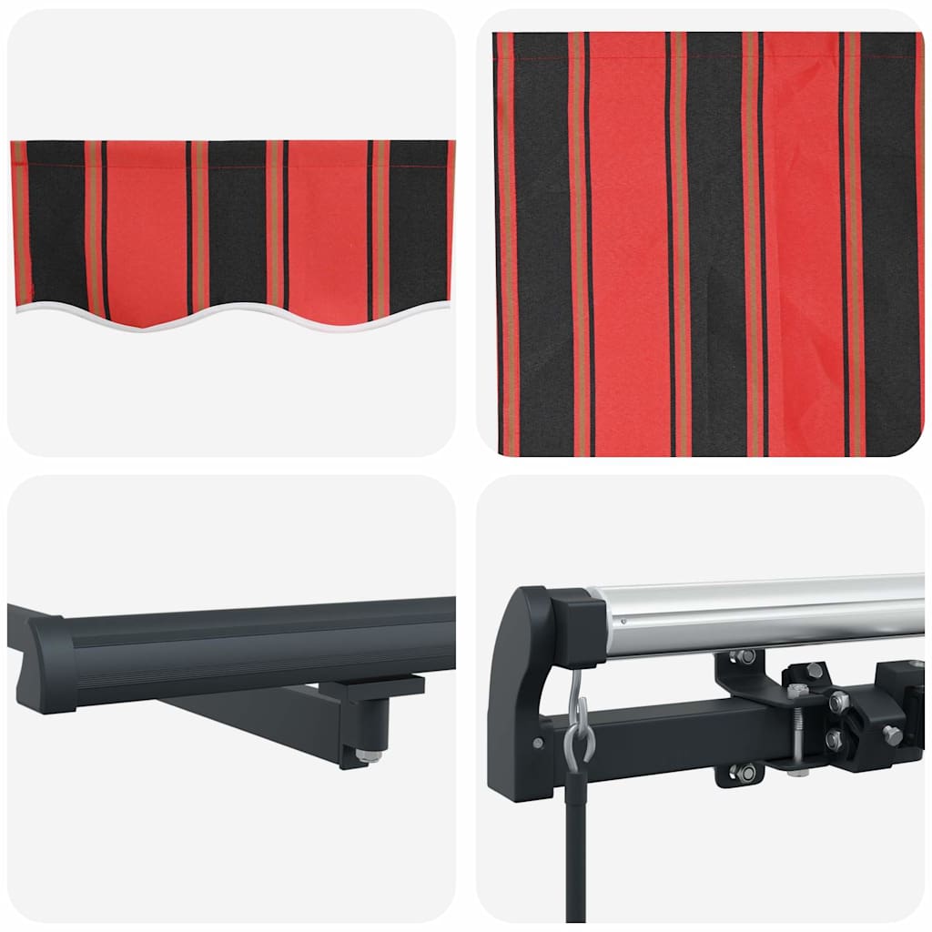 Inklapbaar Zonnescherm Oranje en bruin 450 × 350 cm is nu te koop bij PeponiXL, paradijselijk wonen!