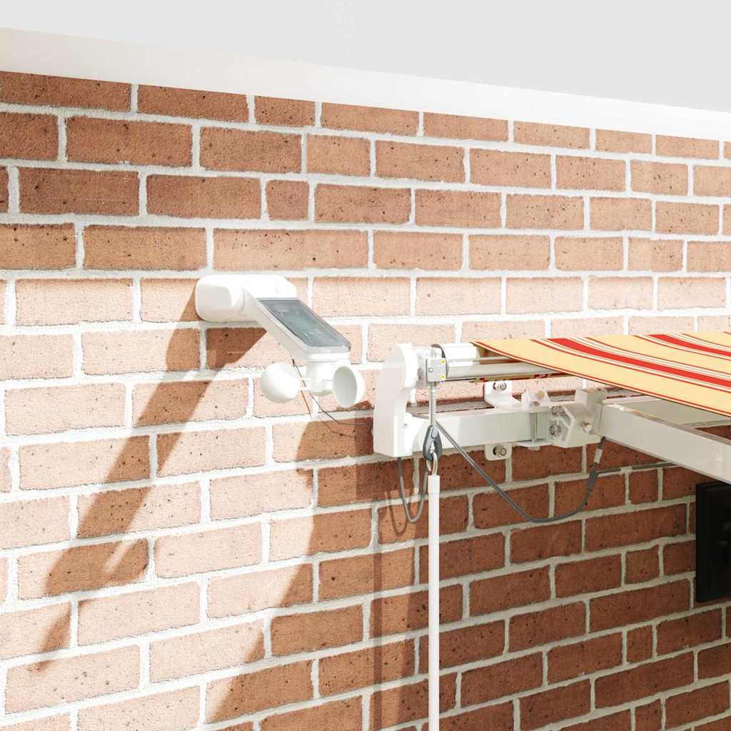 Inklapbaar Zonnescherm Geel en Oranje 450 × 350 cm is nu te koop bij PeponiXL, paradijselijk wonen!