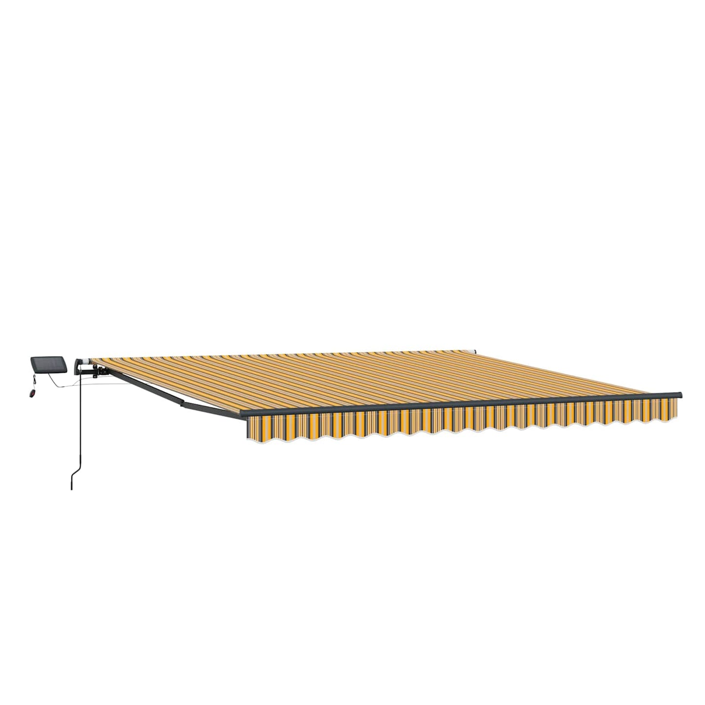Inklapbaar Zonnescherm Multikleur 450 ×350 cm Stof is nu te koop bij PeponiXL, paradijselijk wonen!