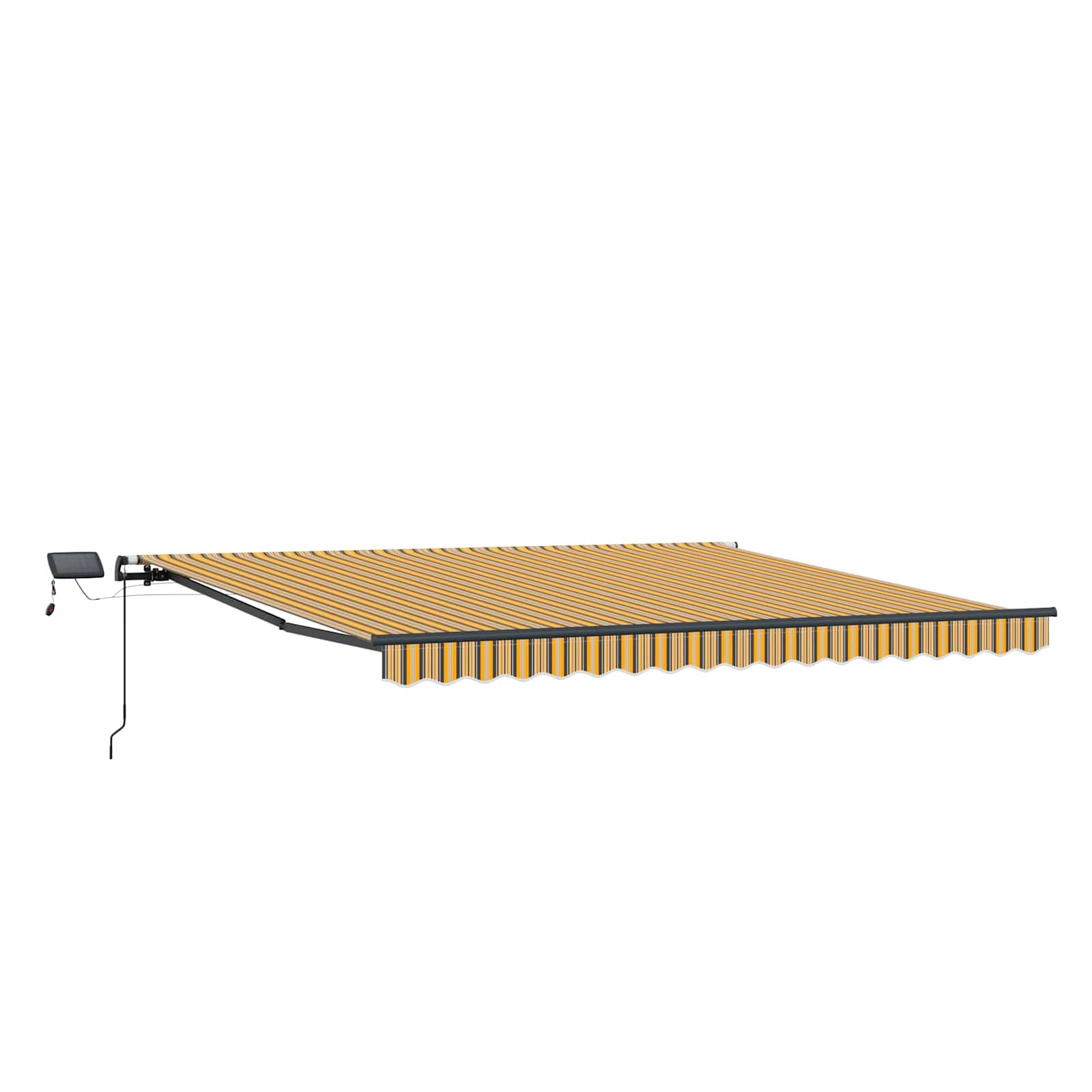 Inklapbaar Zonnescherm Multikleur 450 ×350 cm Stof is nu te koop bij PeponiXL, paradijselijk wonen!