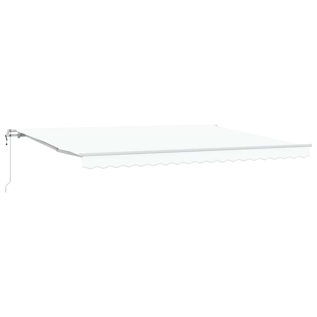 Elektrisch Uittrekbaar Zonnescherm Wit 450 × 350 cm is nu te koop bij PeponiXL, paradijselijk wonen!