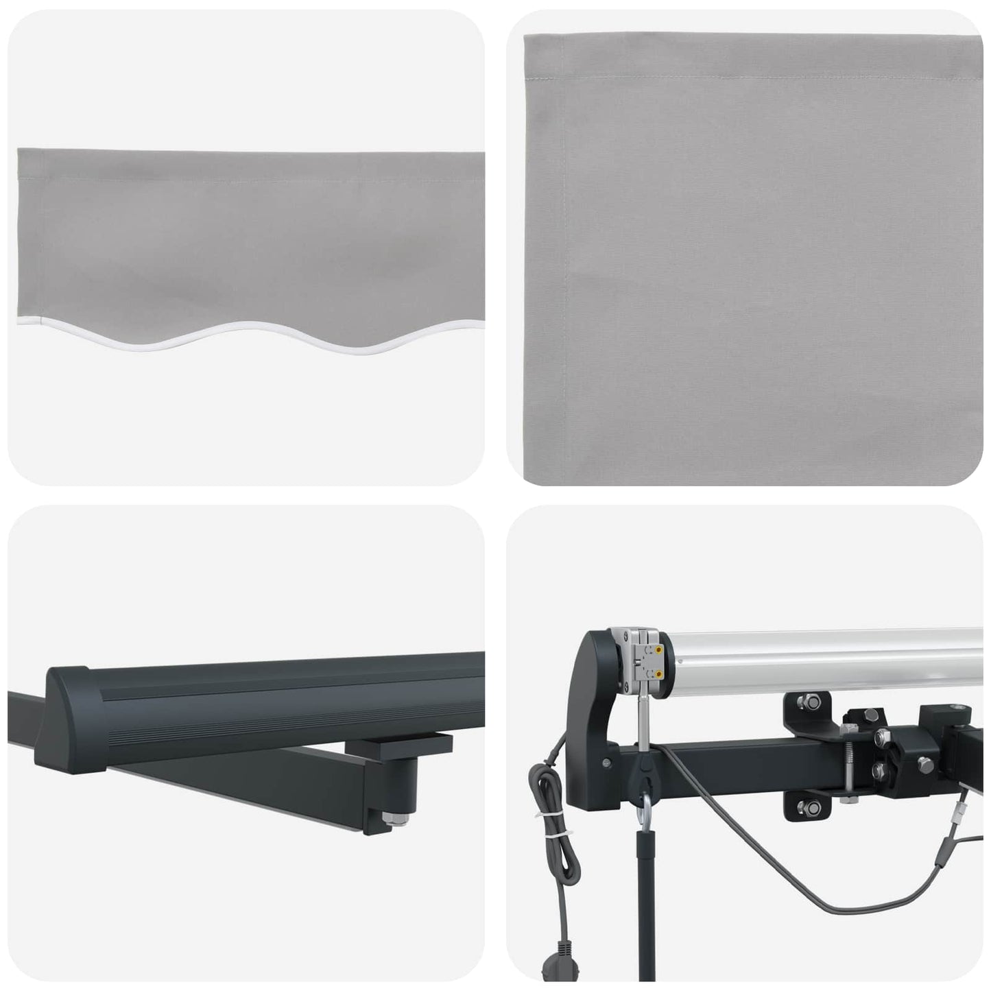 Luifeldoek met Lichtgrijs 450 × 350 cm Polyester is nu te koop bij PeponiXL, paradijselijk wonen!