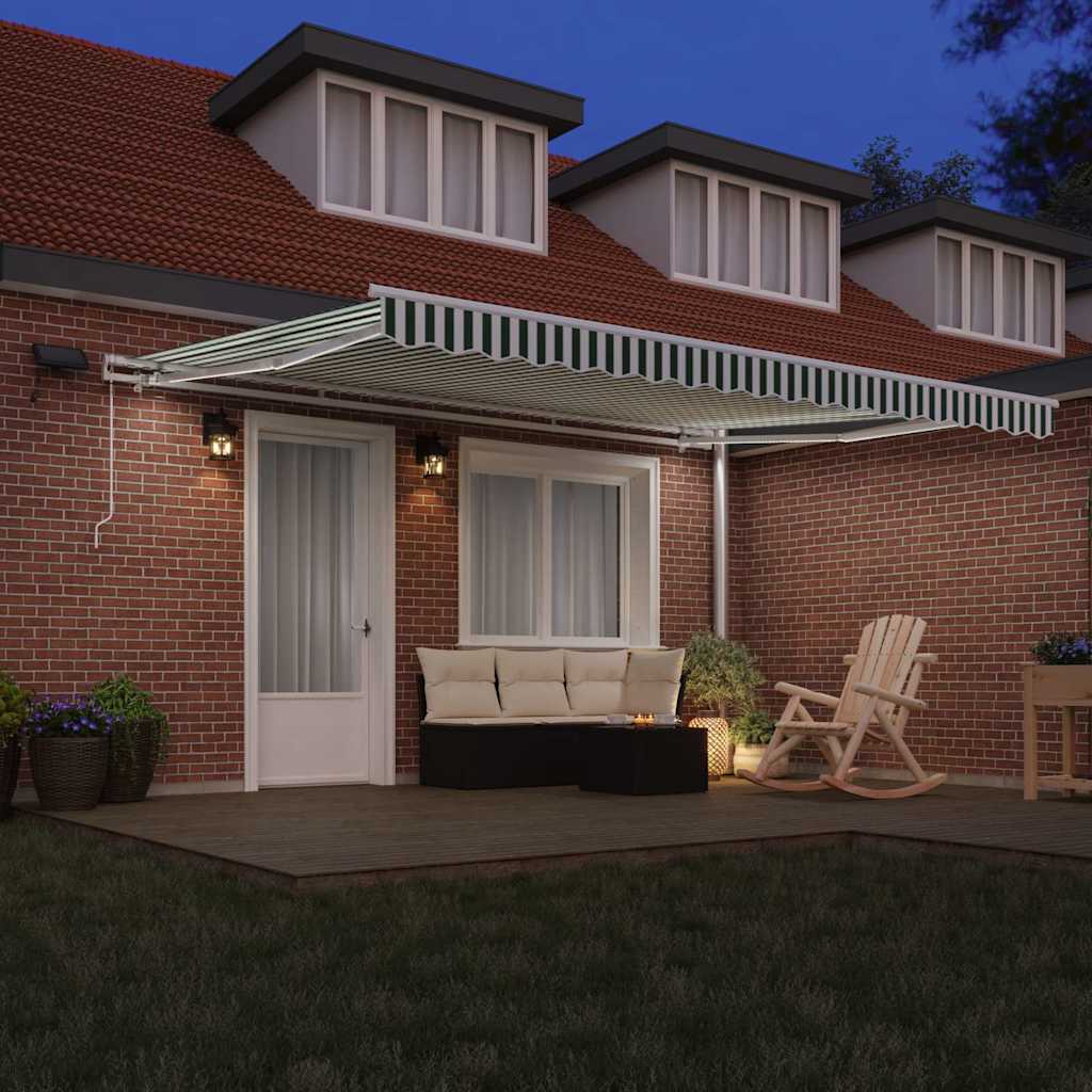 Inklapbaar Zonnescherm met 450 ×350 cm Stof is nu te koop bij PeponiXL, paradijselijk wonen!