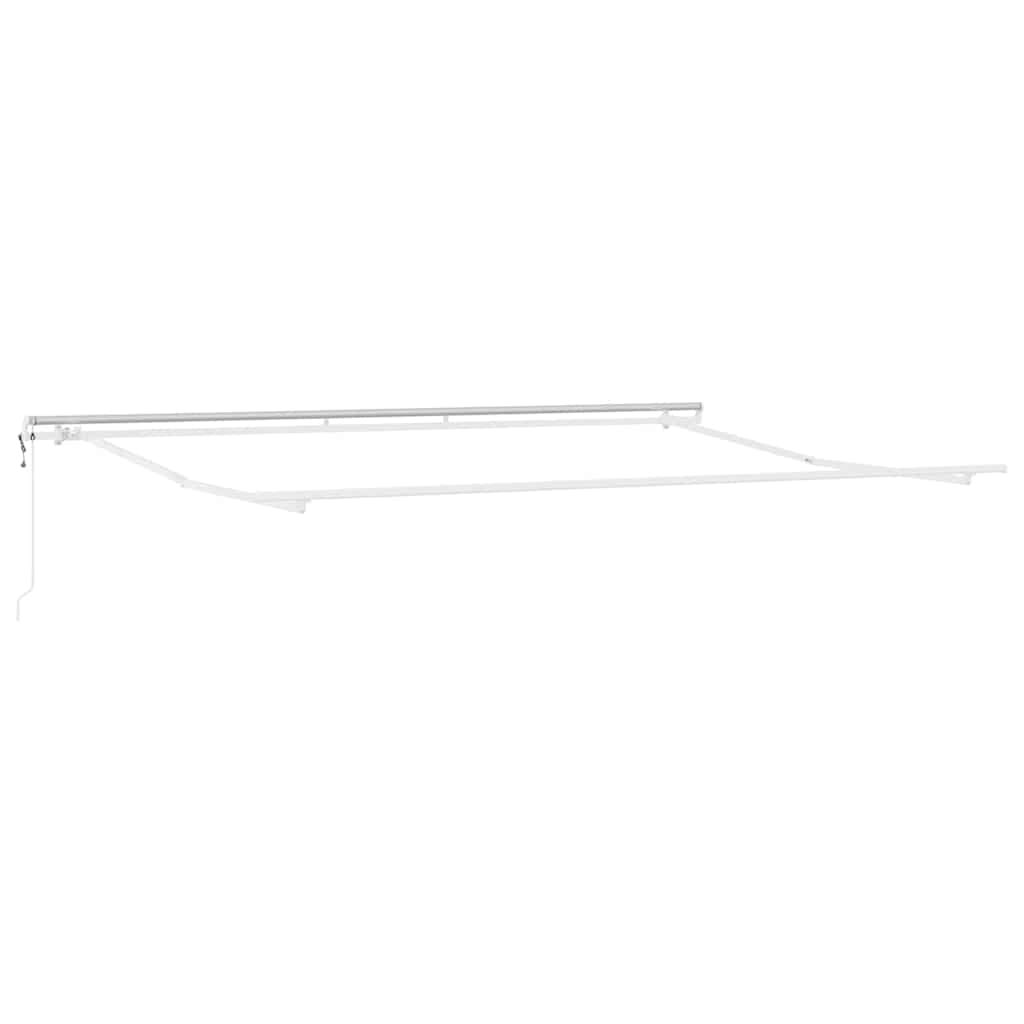 Elektrisch Uittrekbaar Zonnescherm Groen en Wit 450 × 350 cm is nu te koop bij PeponiXL, paradijselijk wonen!