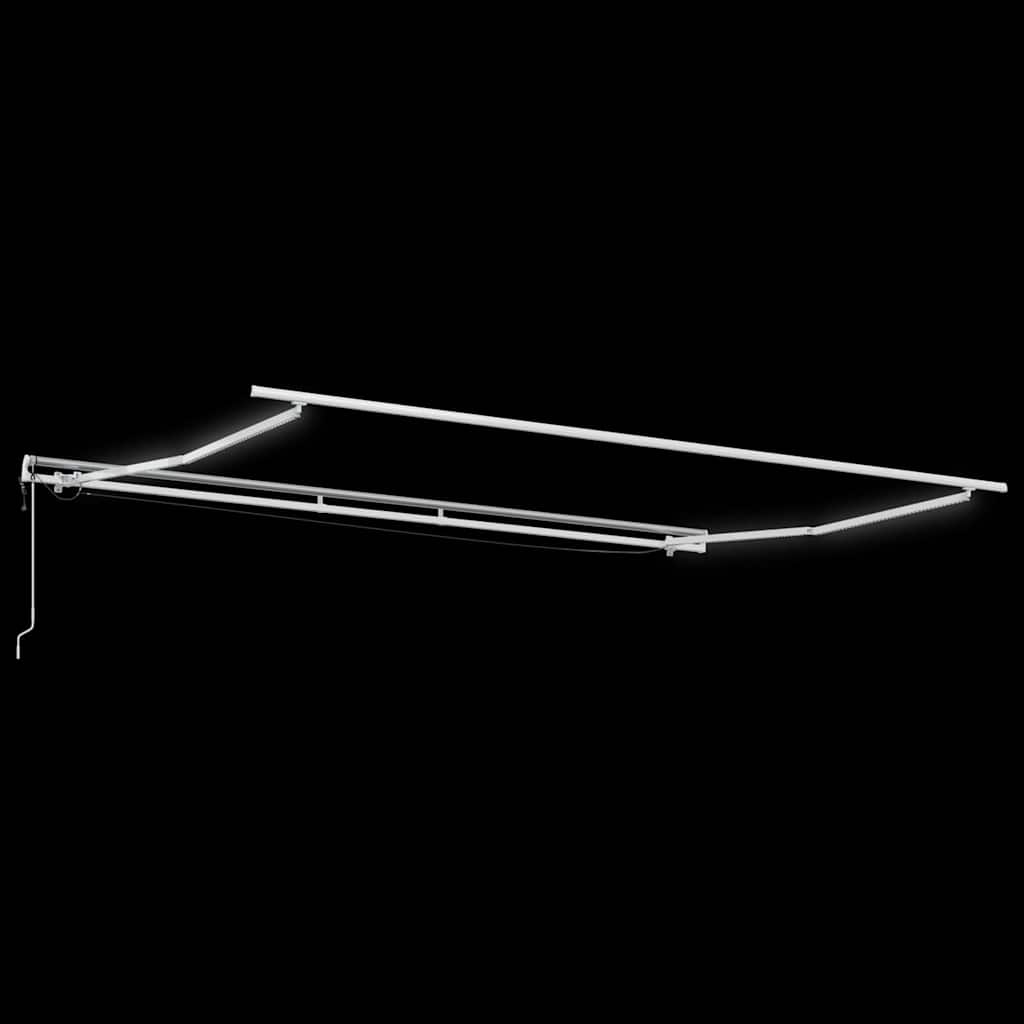 Inklapbaar Zonnescherm Oranje en Bruin 500 × 300 cm is nu te koop bij PeponiXL, paradijselijk wonen!