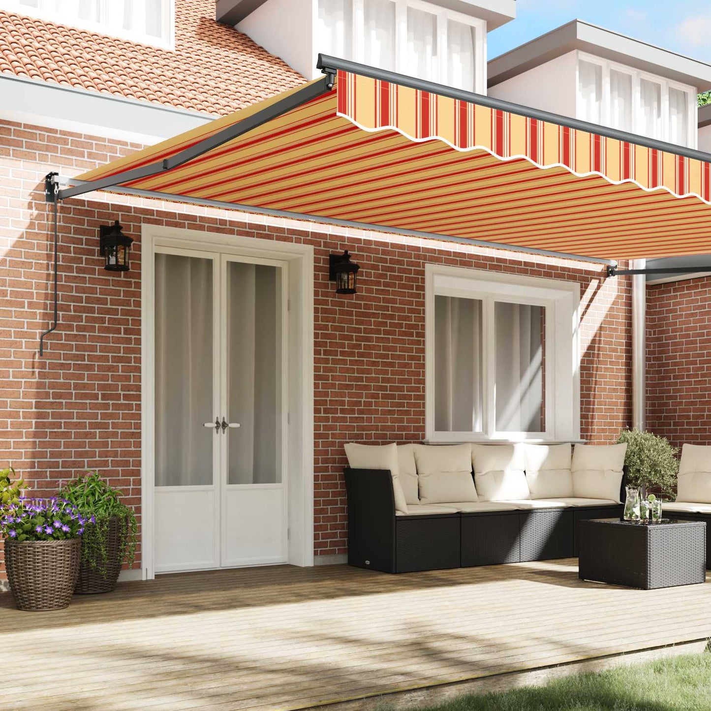 Markies Geel en Oranje 500 x 300 x 165 cm Polyester en Metaal is nu te koop bij PeponiXL, paradijselijk wonen!