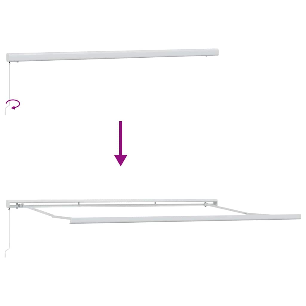 Inklapbaar Zonnescherm Geel en Oranje 500 × 300 cm is nu te koop bij PeponiXL, paradijselijk wonen!