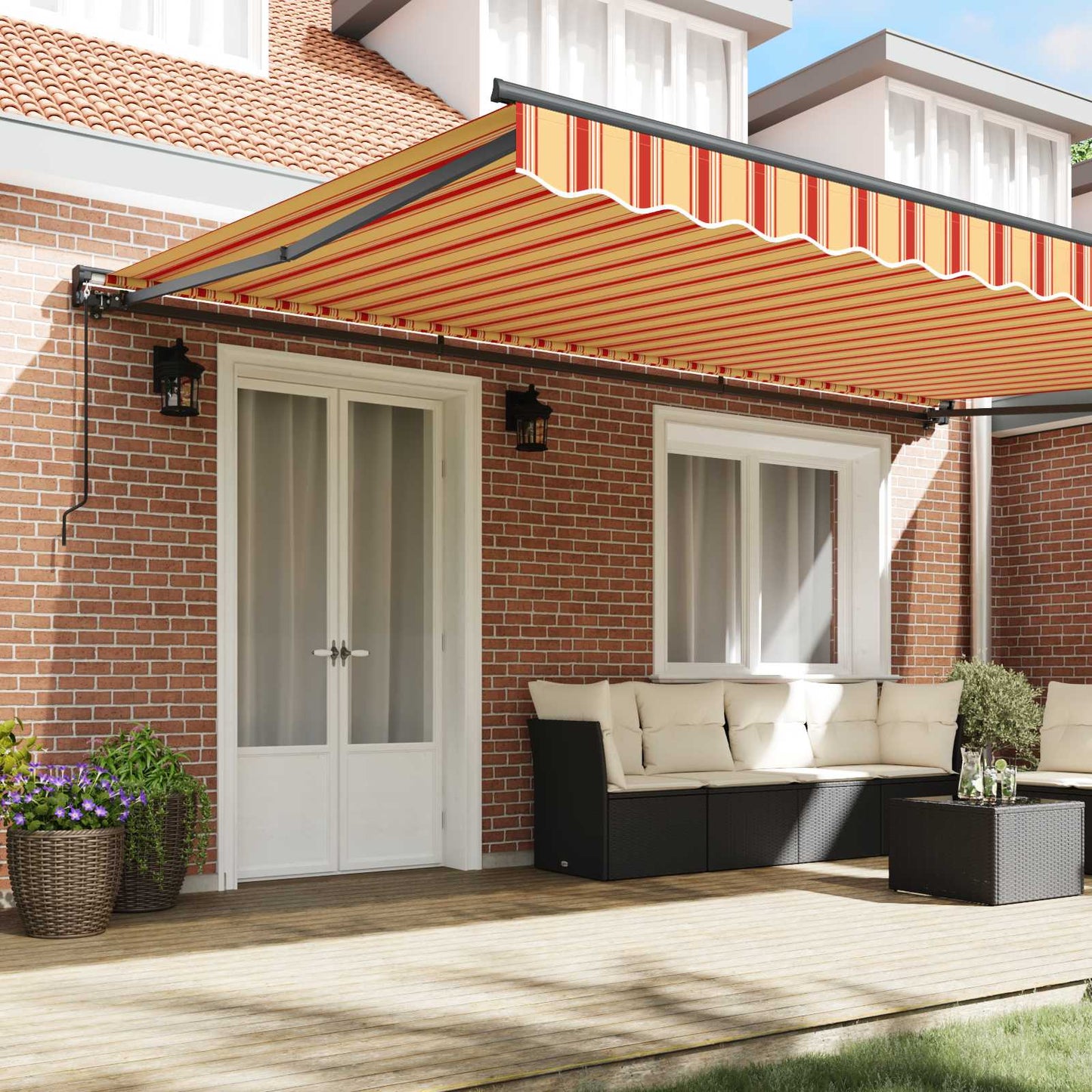 Zijde Frame Multikleur 500 × 300 cm Polyester met PU-coating is nu te koop bij PeponiXL, paradijselijk wonen!