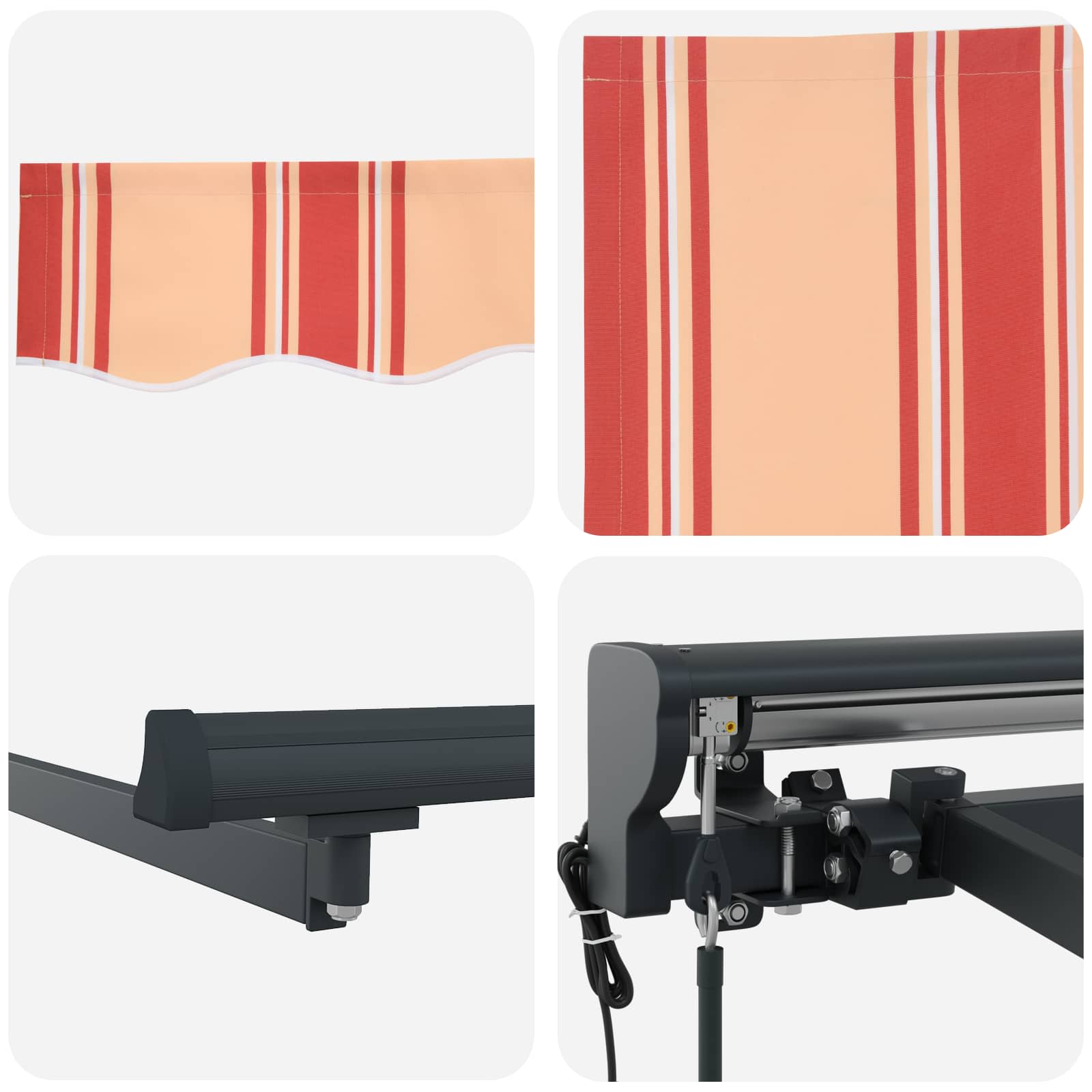 Zijde Frame Multikleur 500 × 300 cm Polyester met PU-coating is nu te koop bij PeponiXL, paradijselijk wonen!