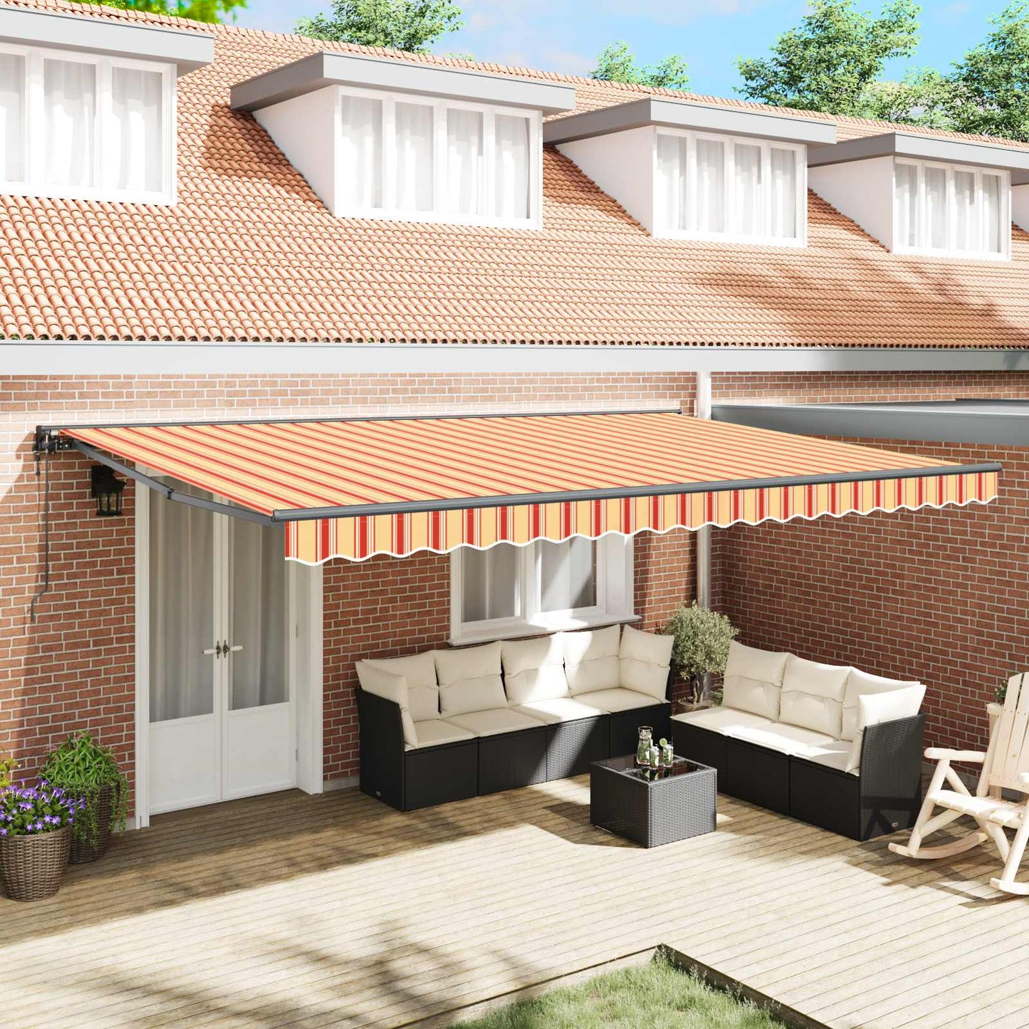 Zijde Frame Multikleur 500 × 300 cm Polyester met PU-coating is nu te koop bij PeponiXL, paradijselijk wonen!