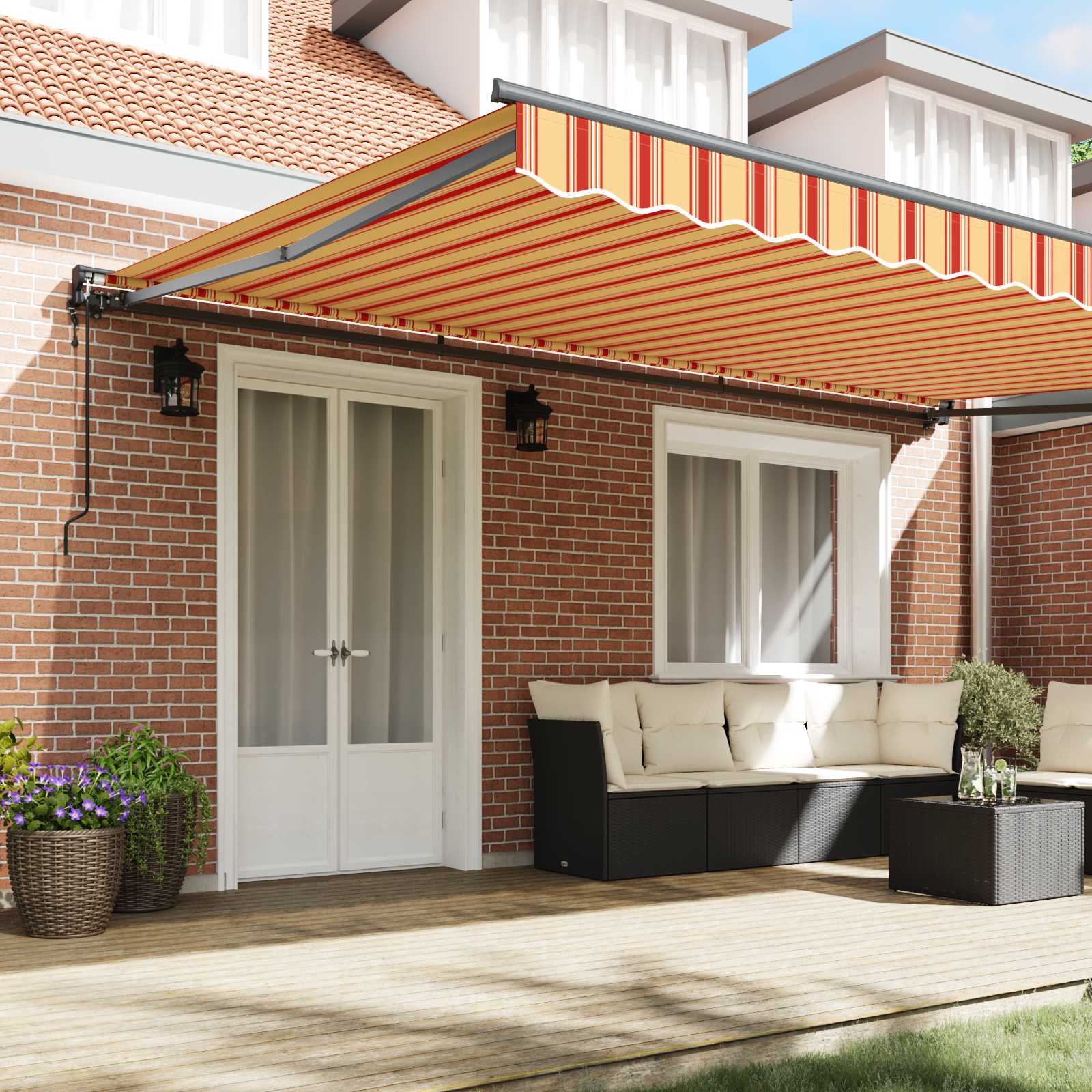 Zijde Frame Multikleur 500 × 300 cm Polyester met PU-coating is nu te koop bij PeponiXL, paradijselijk wonen!