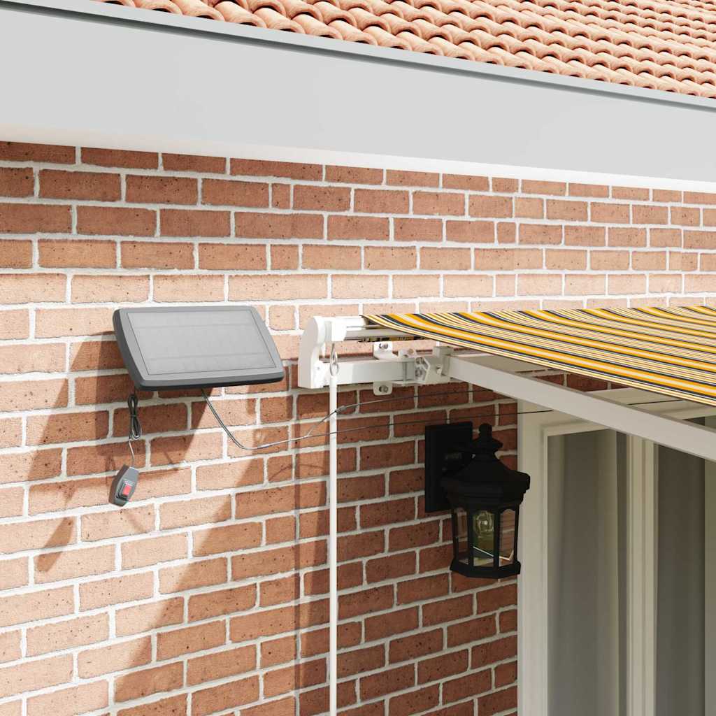 Inklapbaar Zonnescherm Multikleur 500 × 300 cm Stof en Staal is nu te koop bij PeponiXL, paradijselijk wonen!