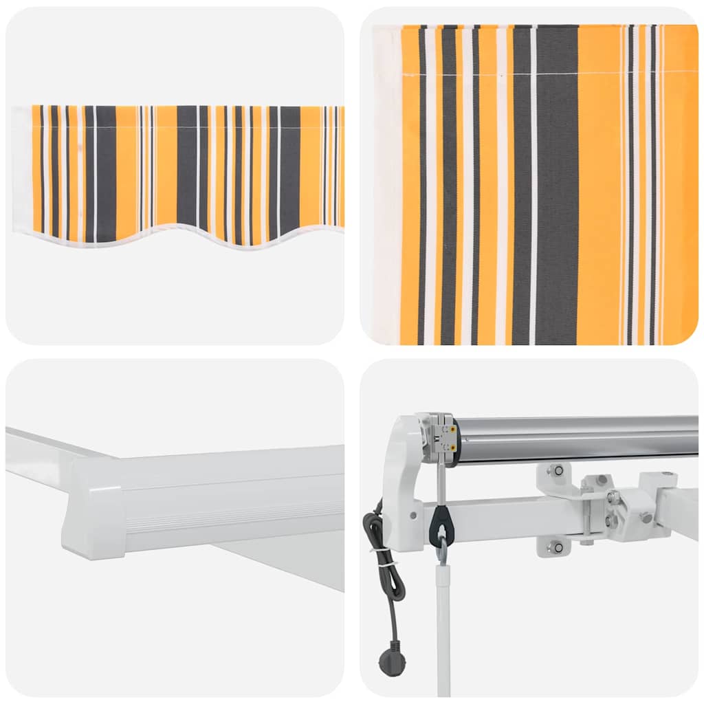 Elektrisch Uittrekbaar Zonnescherm Multikleur 500 × 300 cm is nu te koop bij PeponiXL, paradijselijk wonen!