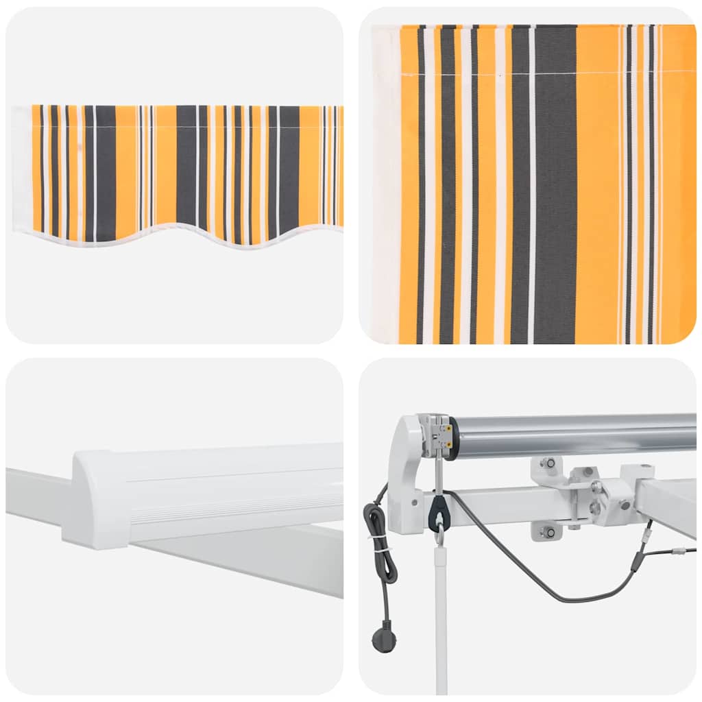Inklapbaar Zonnescherm Multikleur 500 × 300 cm is nu te koop bij PeponiXL, paradijselijk wonen!