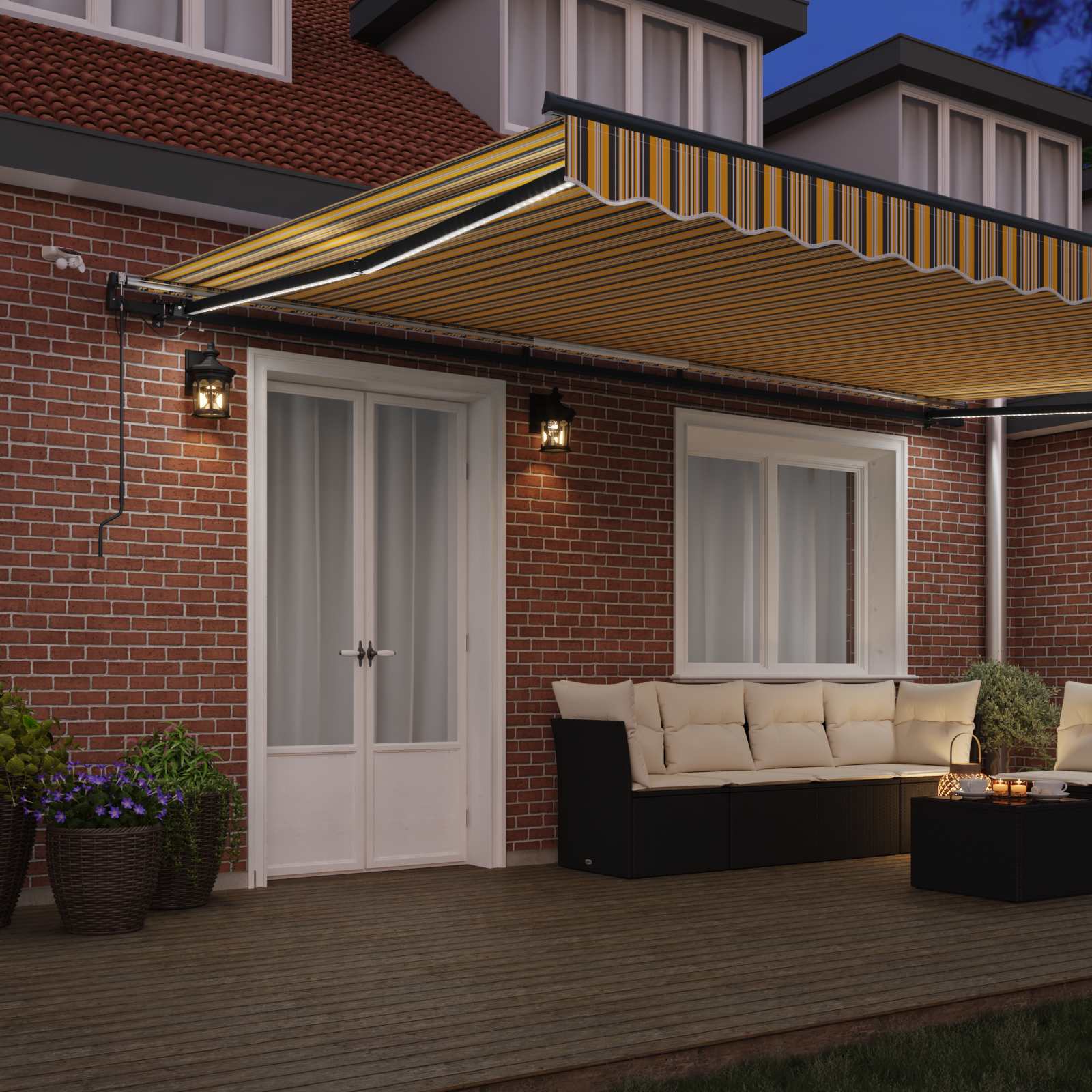 Luifeldoek Multikleur 500 × 300 cm Polyester is nu te koop bij PeponiXL, paradijselijk wonen!