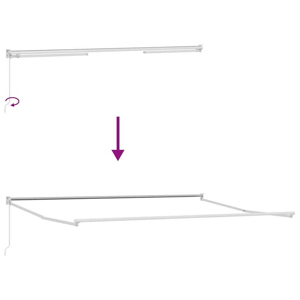 Inklapbaar Zonnescherm Multikleur 500 × 300 cm is nu te koop bij PeponiXL, paradijselijk wonen!