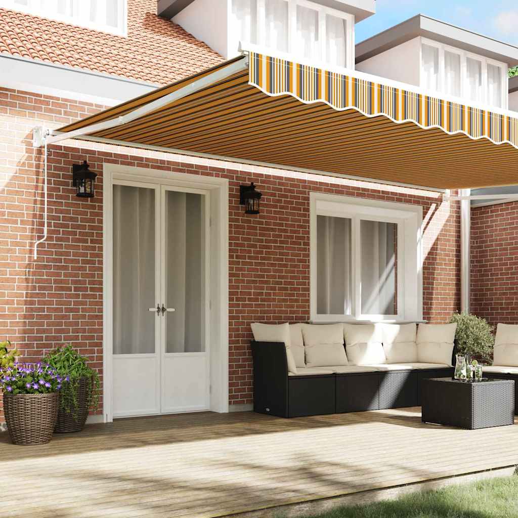 Inklapbaar Zonnescherm Multikleur 500 × 300 cm is nu te koop bij PeponiXL, paradijselijk wonen!