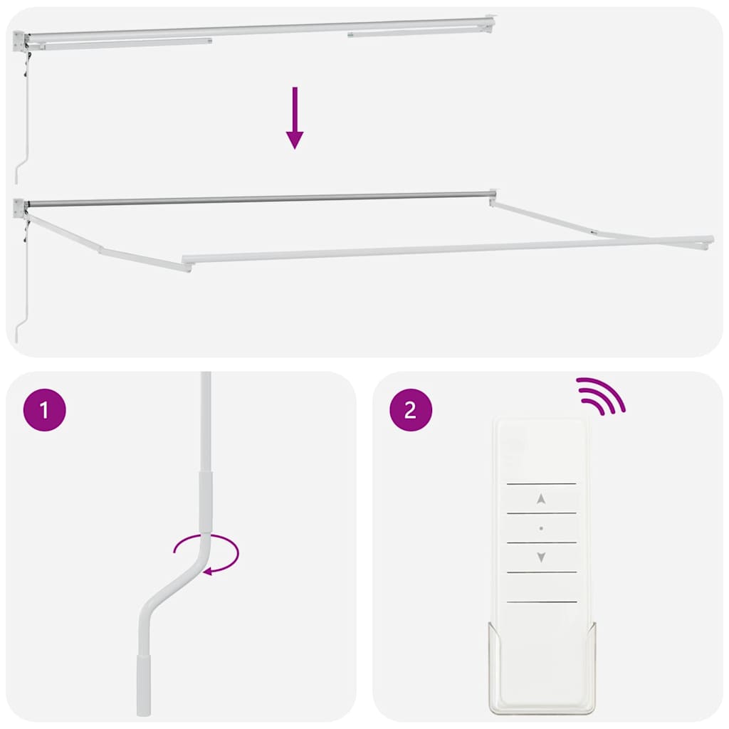 Inklapbaar Zonnescherm Multikleur 500 × 300 cm is nu te koop bij PeponiXL, paradijselijk wonen!