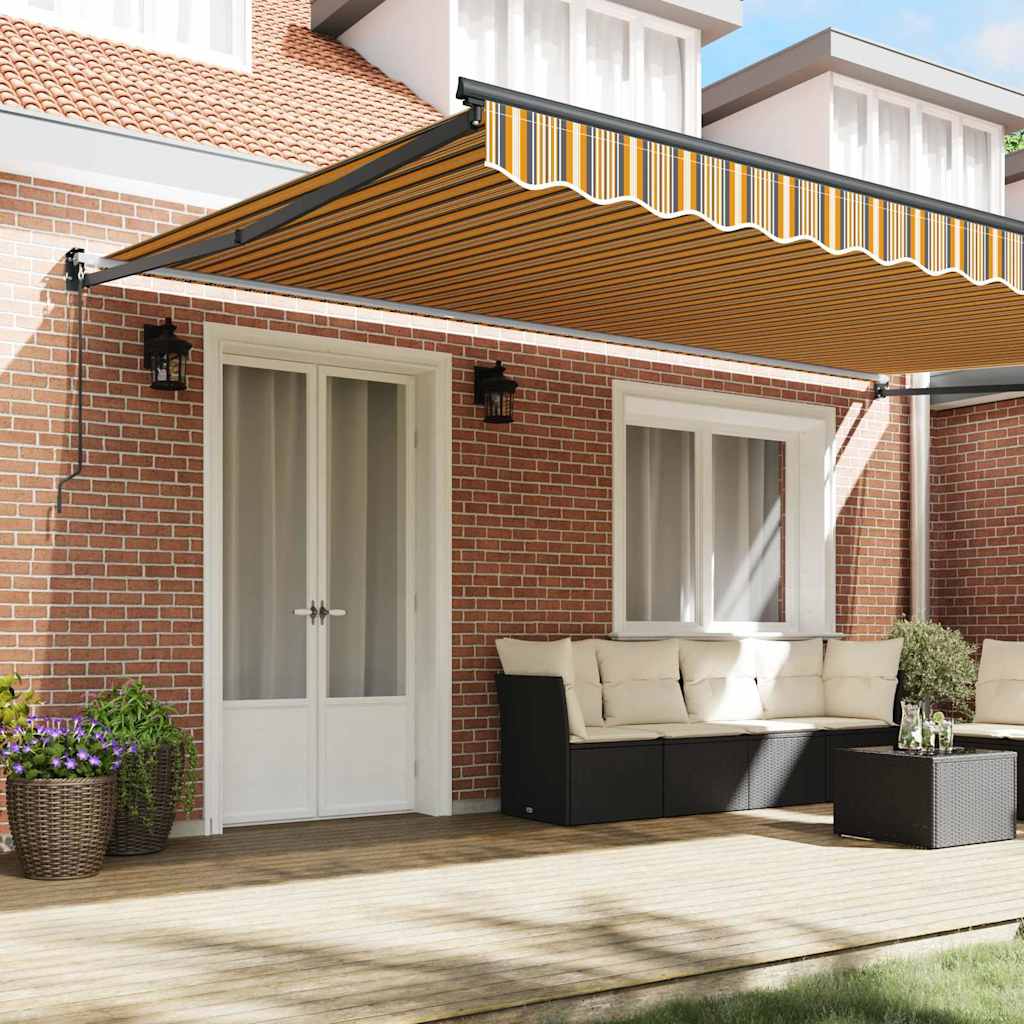 Inklapbaar Zonnescherm Multikleur 500 × 300 cm is nu te koop bij PeponiXL, paradijselijk wonen!