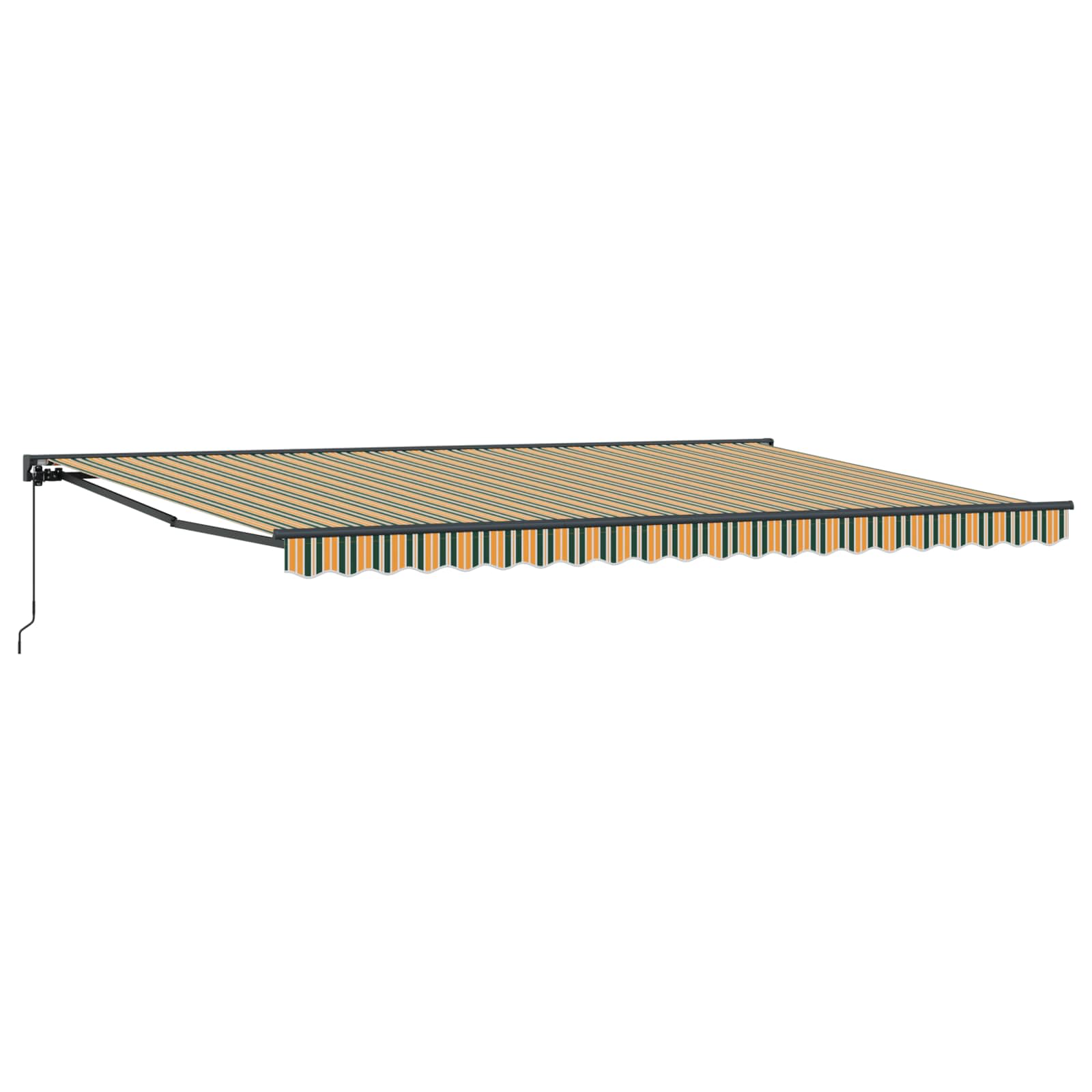 Zijde Frame Groen en Geel 500 × 300 cm Polyester met PU-coating is nu te koop bij PeponiXL, paradijselijk wonen!
