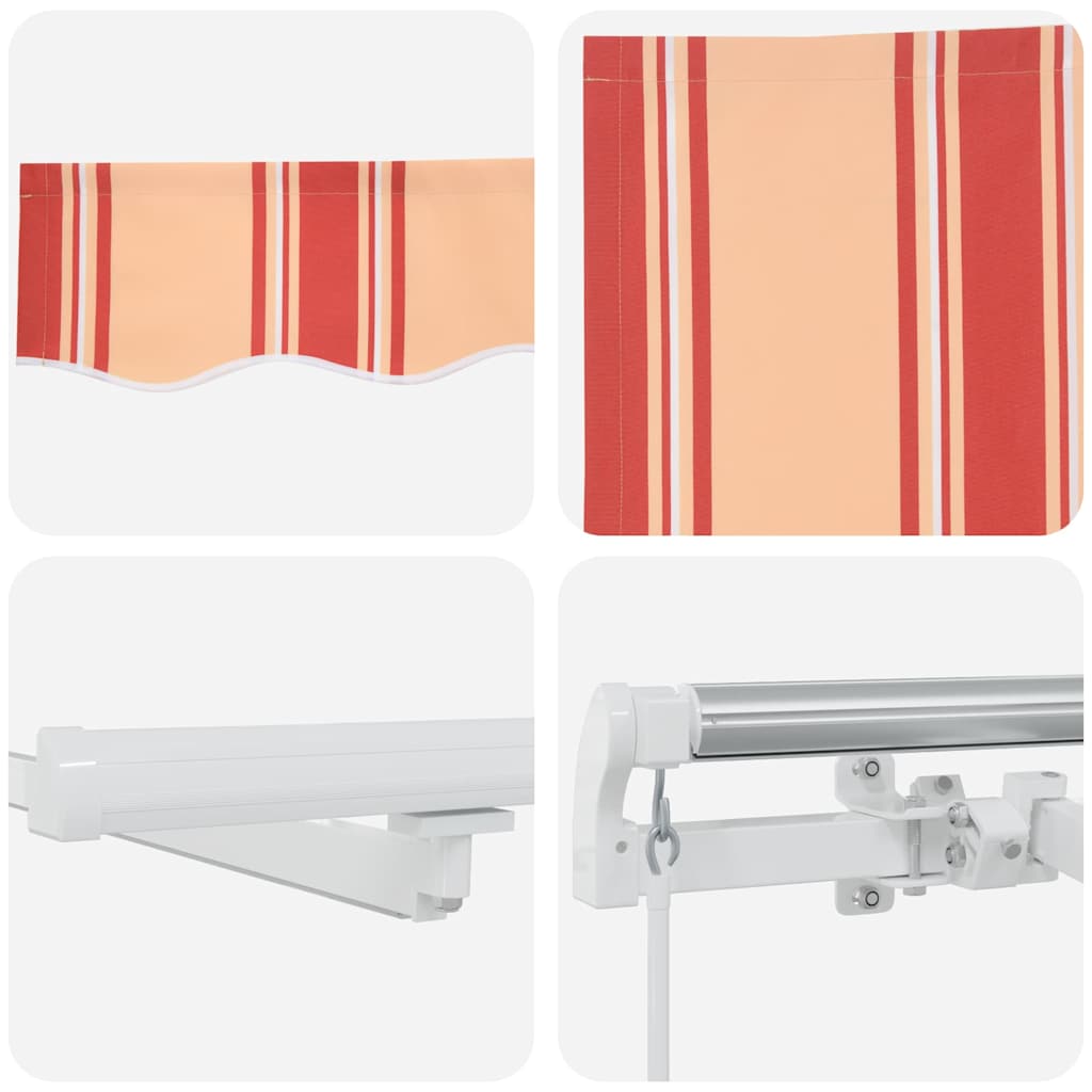 Inklapbaar Zonnescherm Geel en Oranje 500 × 350 cm is nu te koop bij PeponiXL, paradijselijk wonen!