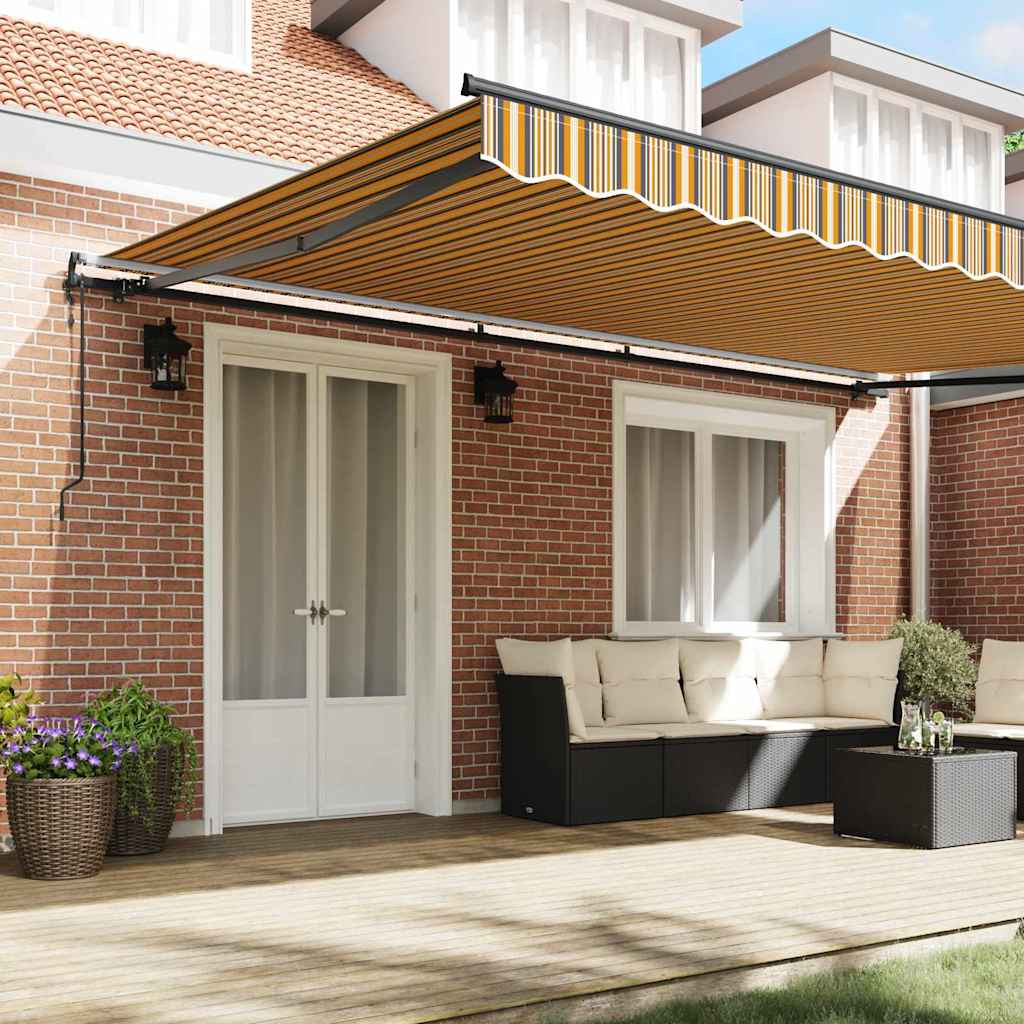 Inklapbaar Zonnescherm Multikleur 500 × 350 cm is nu te koop bij PeponiXL, paradijselijk wonen!