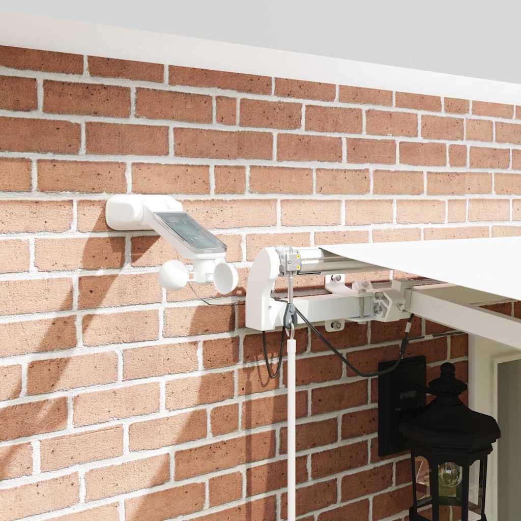 Inklapbaar Zonnescherm Wit 500 × 350 cm Polyester en Metaal is nu te koop bij PeponiXL, paradijselijk wonen!