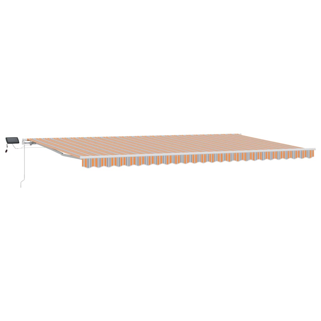 Inklapbaar Zonnescherm Multikleur 600 × 300 cm Stof en Staal is nu te koop bij PeponiXL, paradijselijk wonen!