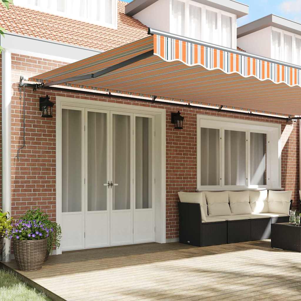 Inklapbaar Zonnescherm Multikleur 600 × 300 cm is nu te koop bij PeponiXL, paradijselijk wonen!