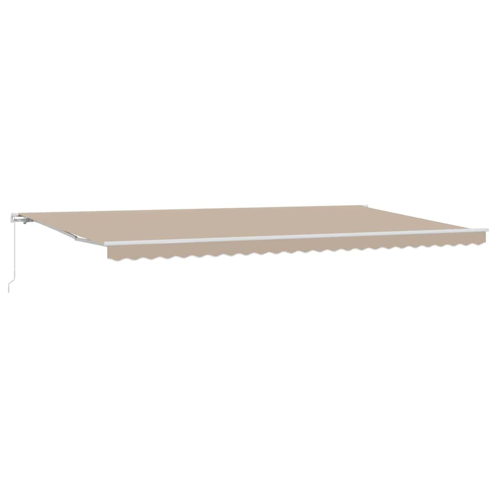 Inklapbaar Zonnescherm Beige 600 × 300 cm is nu te koop bij PeponiXL, paradijselijk wonen!