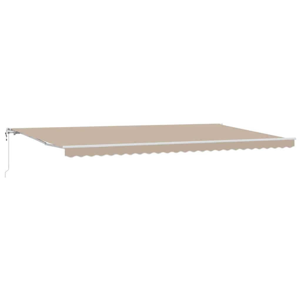 Elektrisch Uittrekbaar Zonnescherm Beige 600 × 300 cm is nu te koop bij PeponiXL, paradijselijk wonen!