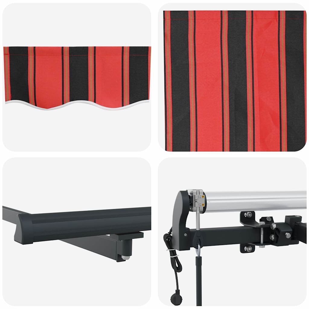 Inklapbaar Zonnescherm Oranje en bruin 600 × 350 cm is nu te koop bij PeponiXL, paradijselijk wonen!