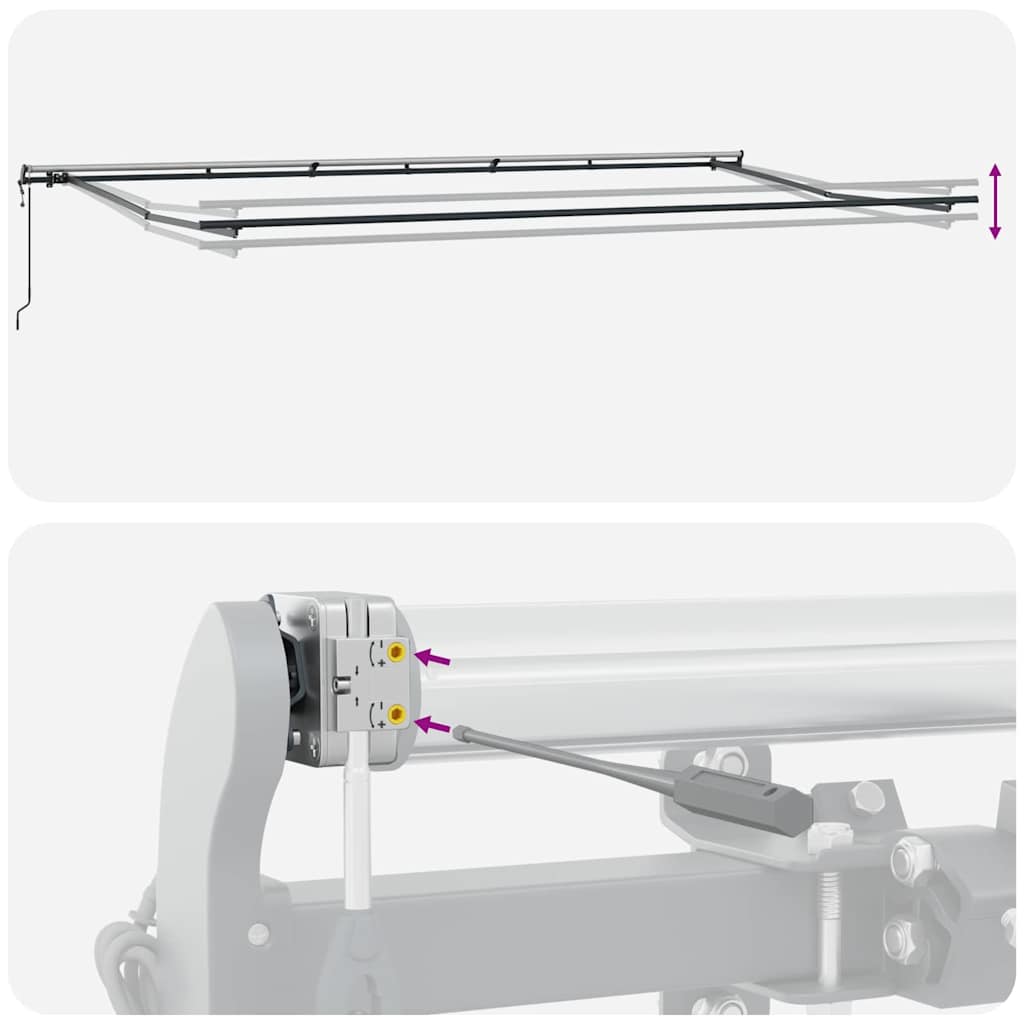 Inklapbaar Zonnescherm Oranje en bruin 600 × 350 cm is nu te koop bij PeponiXL, paradijselijk wonen!