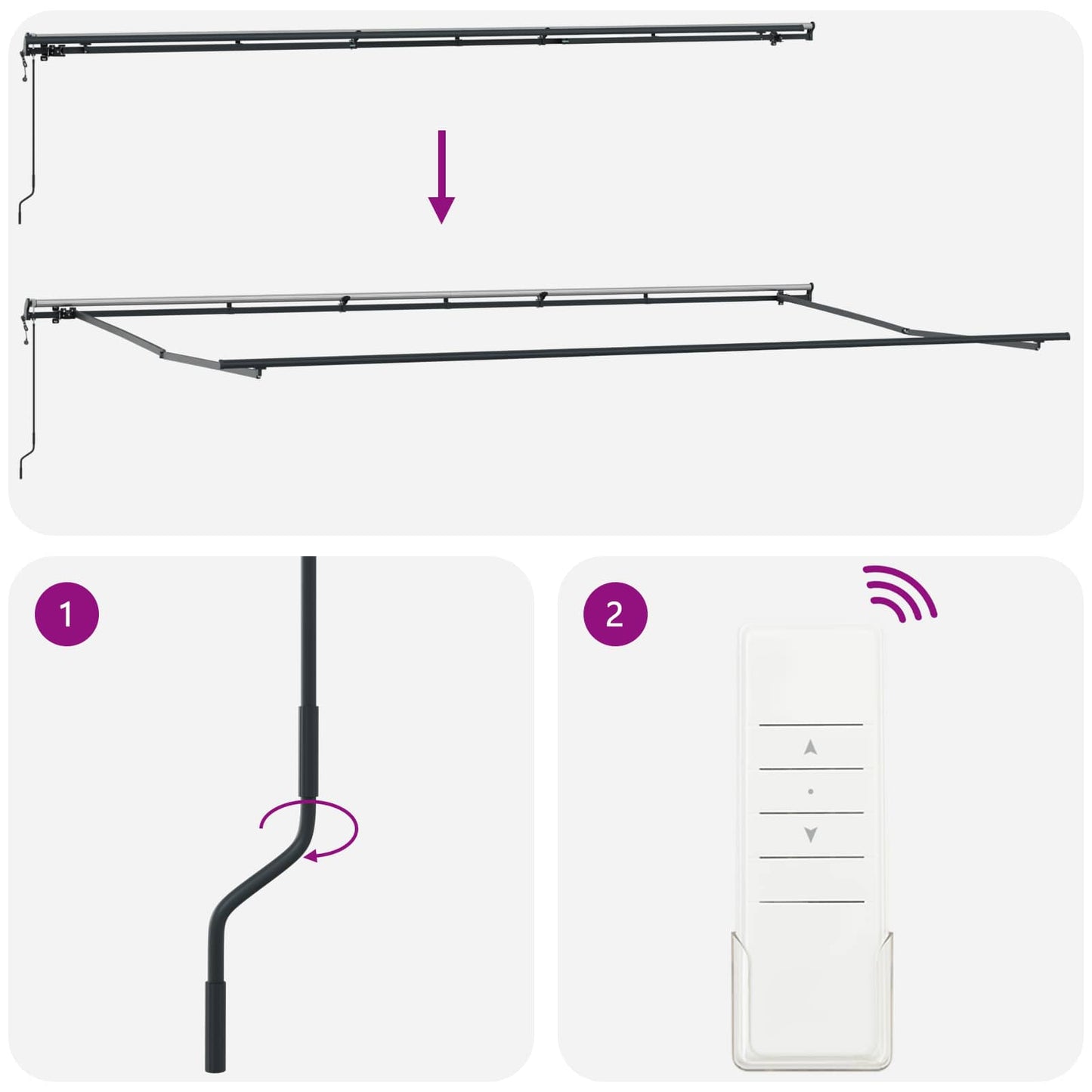 Inklapbaar Zonnescherm Oranje en bruin 600 × 350 cm is nu te koop bij PeponiXL, paradijselijk wonen!