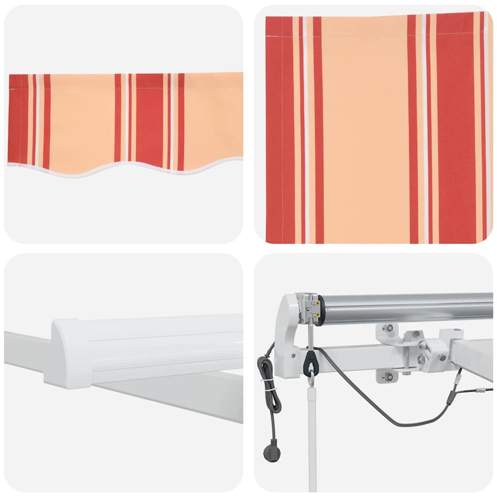 Inklapbaar Zonnescherm Geel en Oranje 600 × 350 cm is nu te koop bij PeponiXL, paradijselijk wonen!