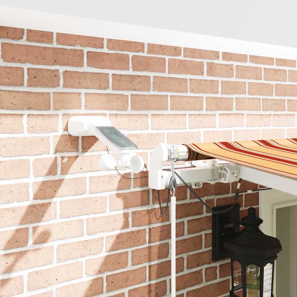 Inklapbaar Zonnescherm Geel en Oranje 600 × 350 cm is nu te koop bij PeponiXL, paradijselijk wonen!