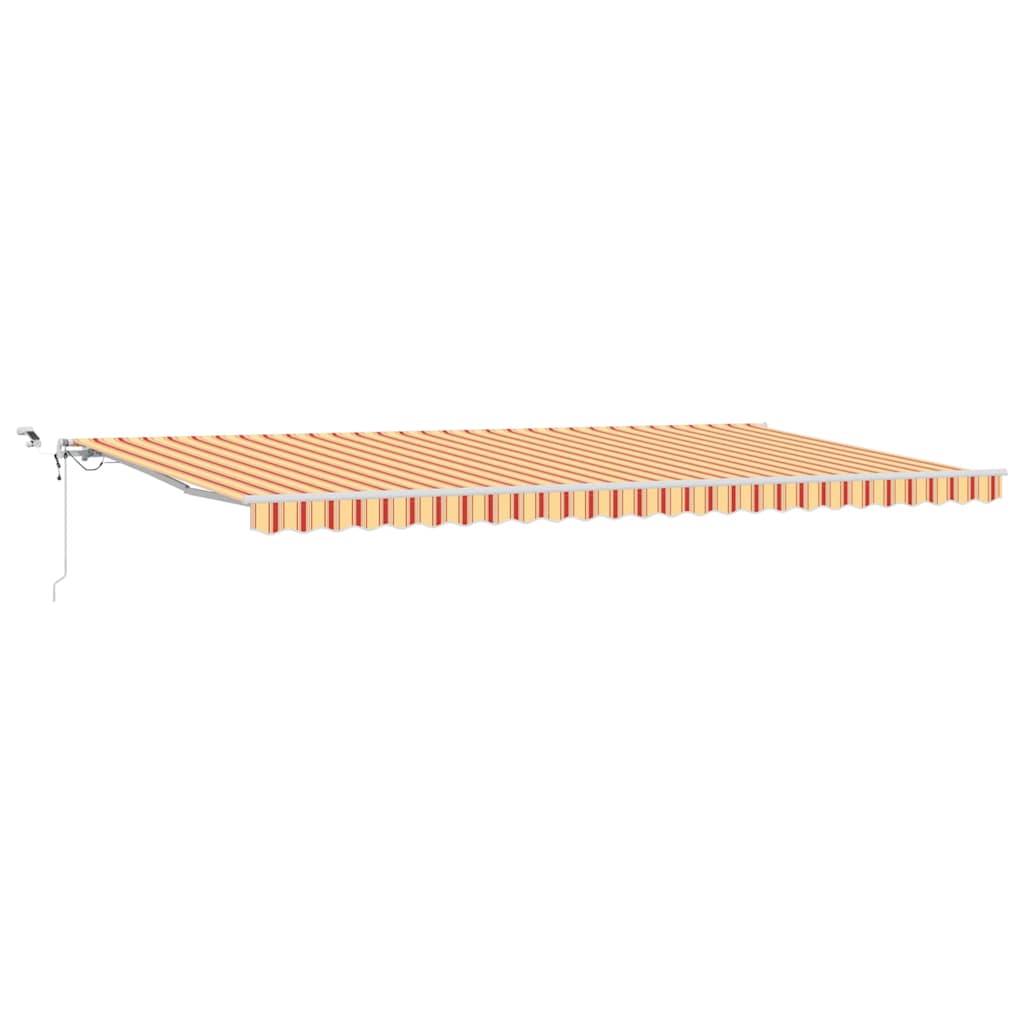 Inklapbaar Zonnescherm Geel en Oranje 600 × 350 cm is nu te koop bij PeponiXL, paradijselijk wonen!