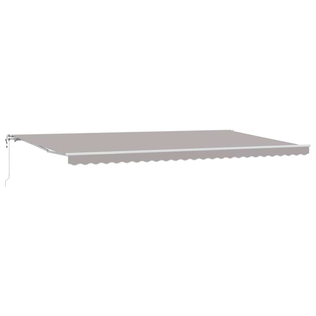 Elektrisch Uittrekbaar Zonnescherm Lichtgrijs 600 × 350 cm is nu te koop bij PeponiXL, paradijselijk wonen!