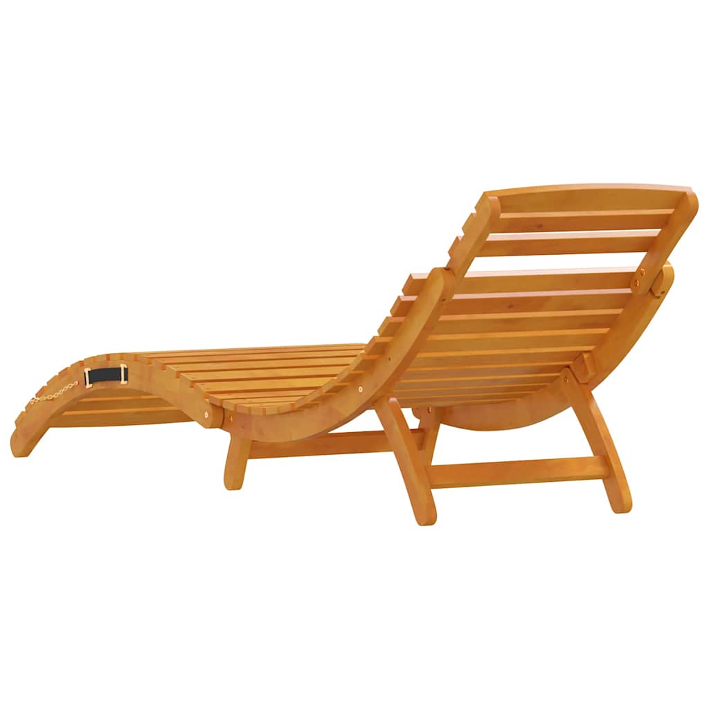 Ligbed 2 pcs Bruin 55 x 184 x 64cm Massief Acaciahout is nu te koop bij PeponiXL, paradijselijk wonen!