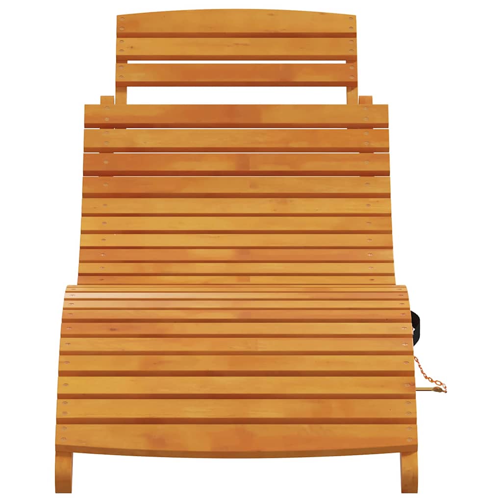 Ligbed 2 pcs Bruin 55 x 184 x 64cm Massief Acaciahout is nu te koop bij PeponiXL, paradijselijk wonen!