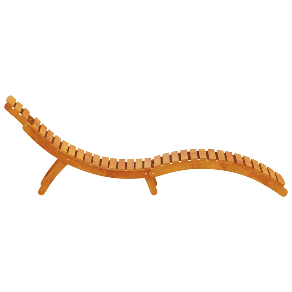 Ligbed 2 pcs Bruin 55 x 184 x 64cm Massief Acaciahout is nu te koop bij PeponiXL, paradijselijk wonen!