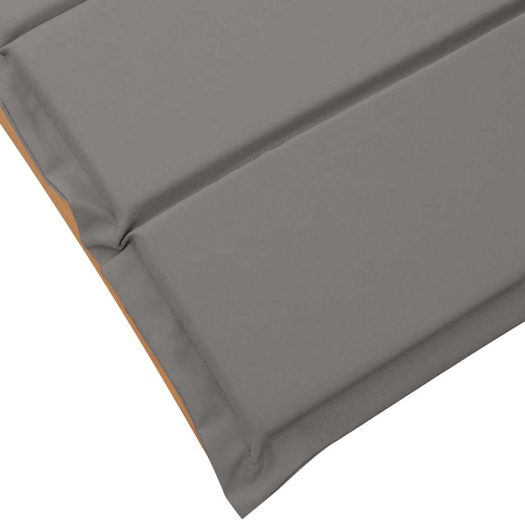 Ligbed met kussen 2 pcs Grijs Massief Acaciahout is nu te koop bij PeponiXL, paradijselijk wonen!