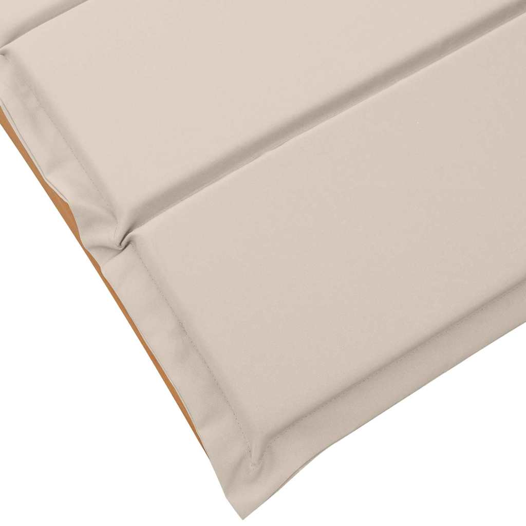 Ligbed met kussen 2 pcs Crème Wit Massief Acaciahout is nu te koop bij PeponiXL, paradijselijk wonen!